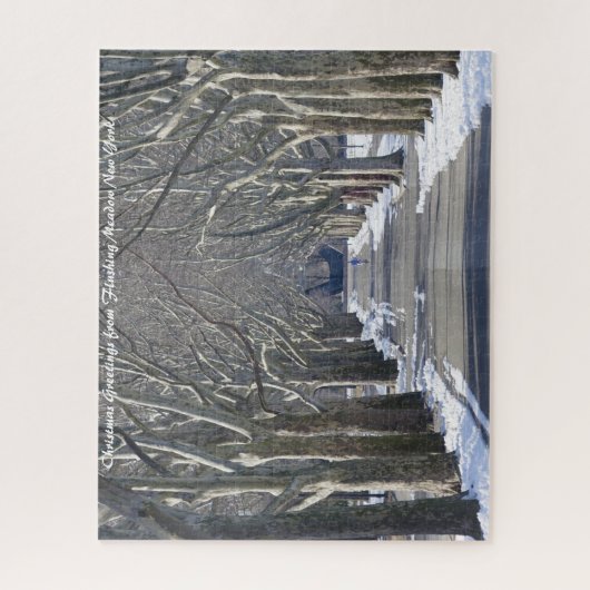 Flushing Meadow Park. kerstcadeautjes Legpuzzel (Verticaal)