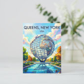 Flushing Meadows Corona Park VS Briefkaart (Staand voorkant)