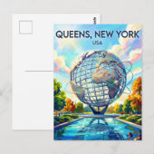 Flushing Meadows Corona Park VS Briefkaart (Voorkant / Achterkant)