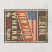 Flushing New York Briefkaart (Voorkant)