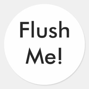 FlushMe! Ronde Sticker