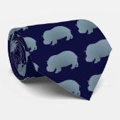 Flusspferd hippo hippopotamus stropdas (Opgerold)