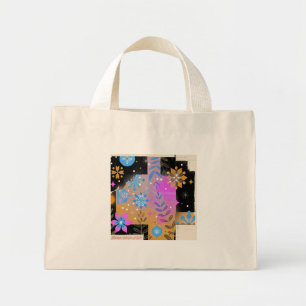 Flüstern van Licht - Roze Blauw Goud Kleine Tote Mini Tote Bag
