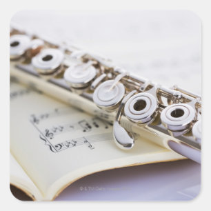 Flute 2 vierkante sticker