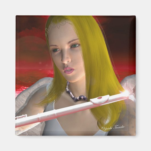 Flute Angel 1 Magneet (Voorkant)