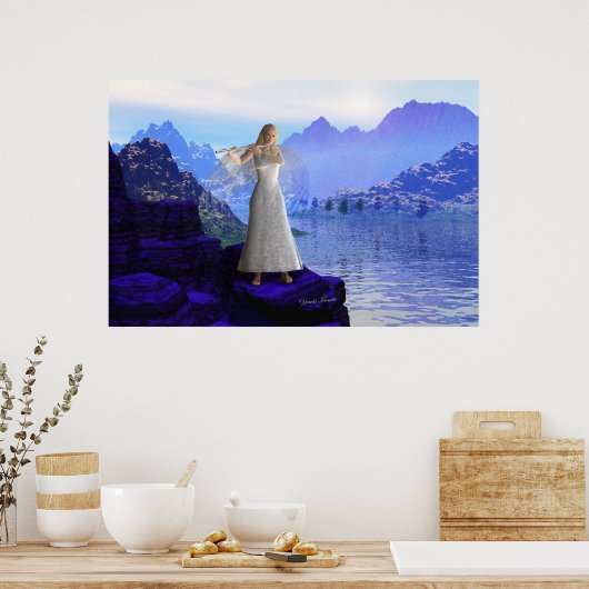 Flute Angel 2 Poster (Keuken)