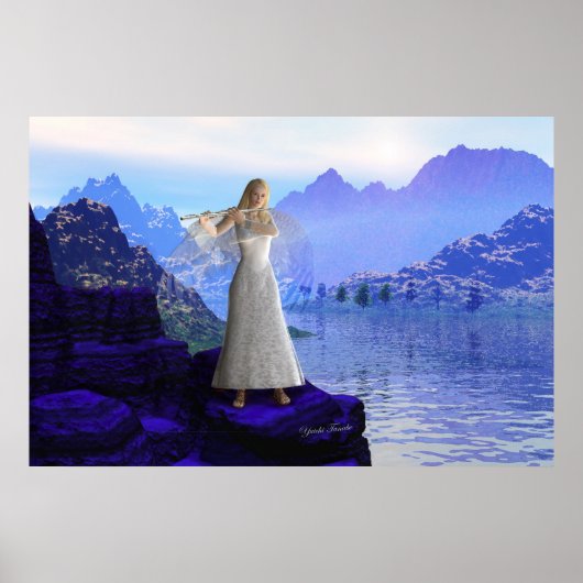Flute Angel 2 Poster (Voorkant)