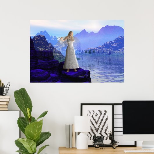 Flute Angel 2 Poster (Thuiskantoor)