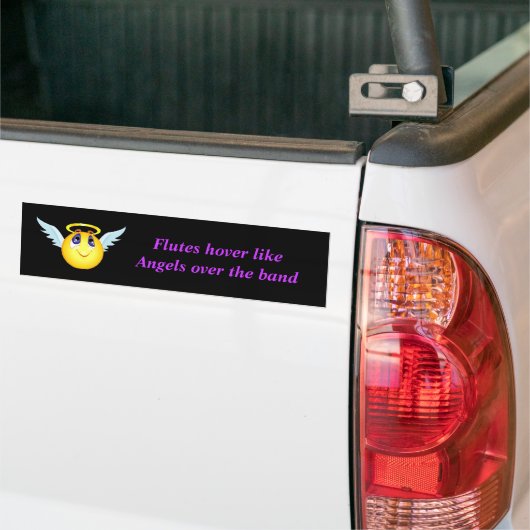 Flute Angel Bumpersticker (Op Truck)