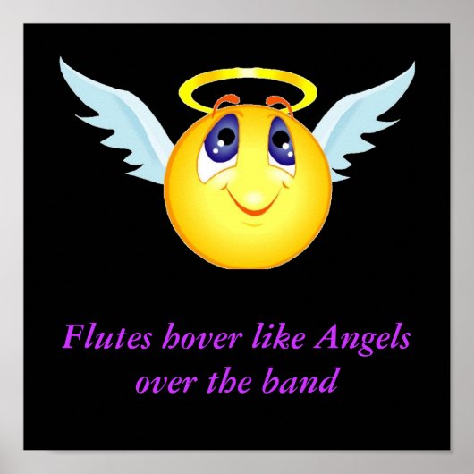 Flute Angel Poster (Voorkant)