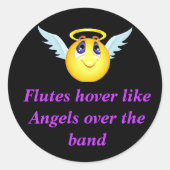 Flute Angel Sticker (Voorkant)