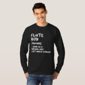 Flute Boy Definition  Musician T-shirt (Voorkant volledig)