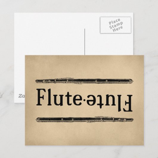 Flute  briefkaart (Voorkant / Achterkant)