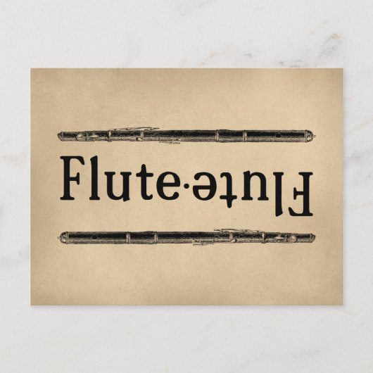 Flute  briefkaart (Voorkant)