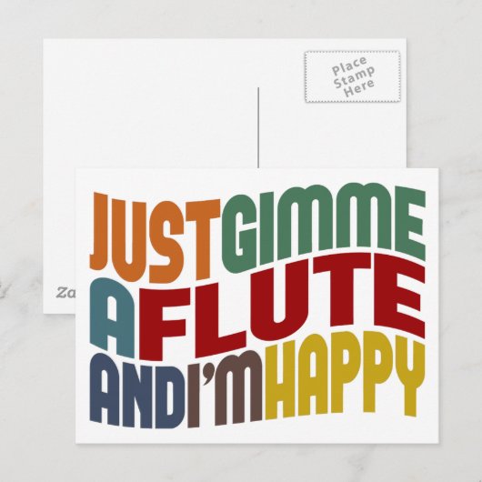 Flute Briefkaart (Voorkant / Achterkant)