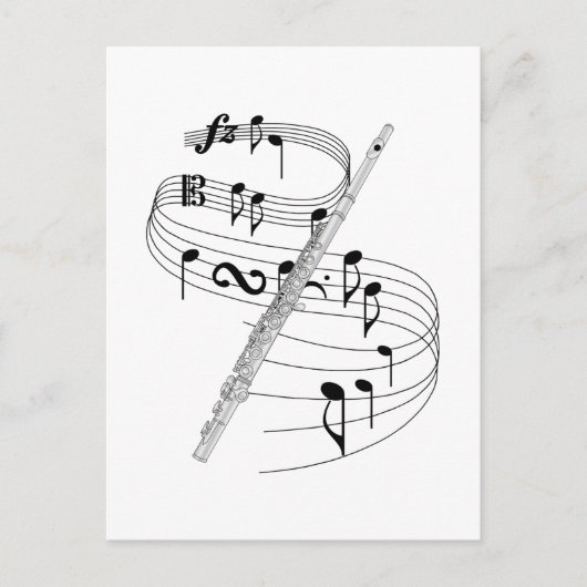 Flute Briefkaart (Voorkant)