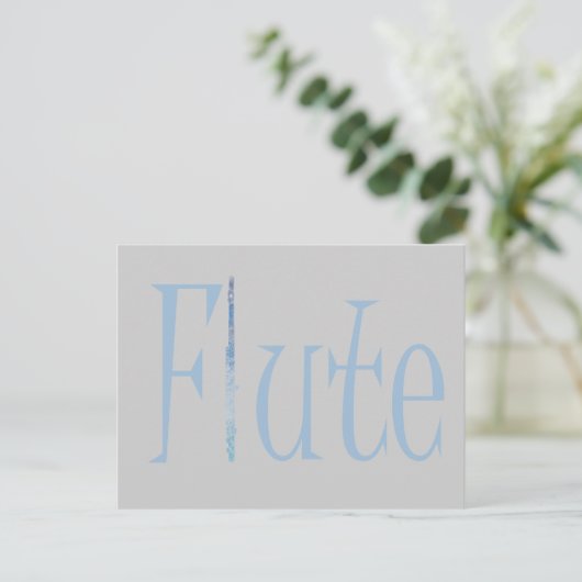 Flute Briefkaart (Staand voorkant)