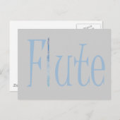 Flute Briefkaart (Voorkant / Achterkant)