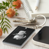 Flute Cat Sleutelhanger (Voorkant Rechts)