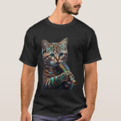 Flute Cat T-shirt (Voorkant)