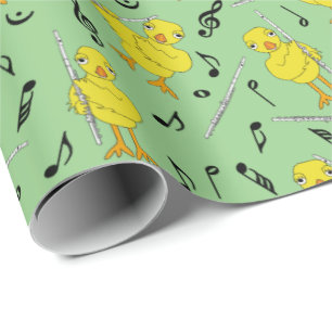 Flute Chick Flute Muzieknoten Tanktop Cadeaupapier