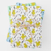 Flute Chick Flutes Wrapping Paper Sheets (In situ)