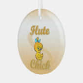 Flute Chick Glas Ornament (Voorkant links)