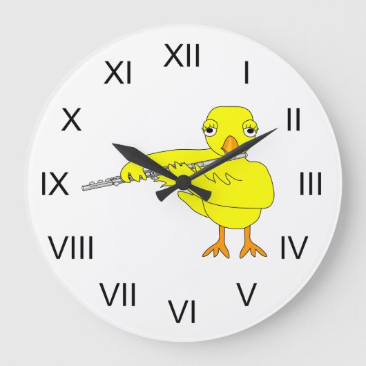 Flute Chick Grote Klok (Voorkant)
