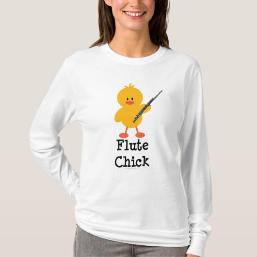 Flute Chick Hoodie T-shirt (Voorkant)