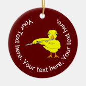Flute Chick Keramisch Ornament (Voorkant)