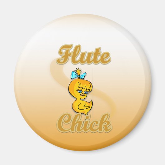 Flute Chick Magneet (Voorkant)