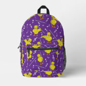 Flute Chick Muzieknoten Bedrukte Rugzak (Voorkant)