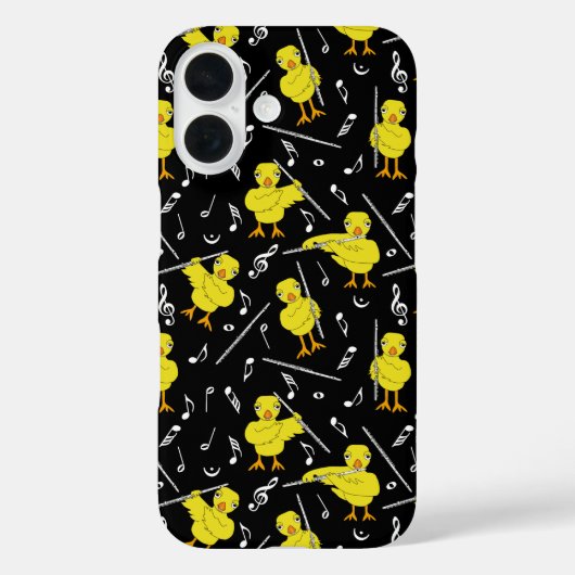 Flute Chick Muzieknoten Case-Mate iPhone Case (Achterkant)