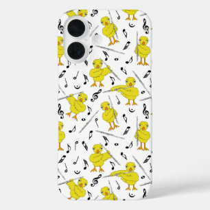 Flute Chick Muzieknoten iPhone 16 Hoesje
