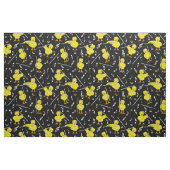 Flute Chick Muzieknoten Stof (Fat Quarter)