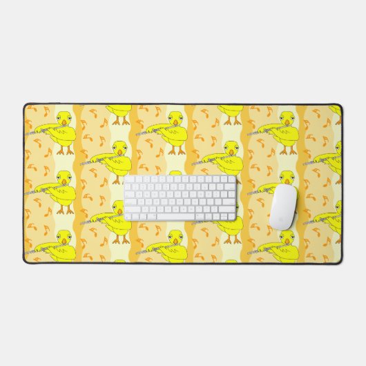 Flute Chick Pattern Bureaumat (Keyboard & Muis)