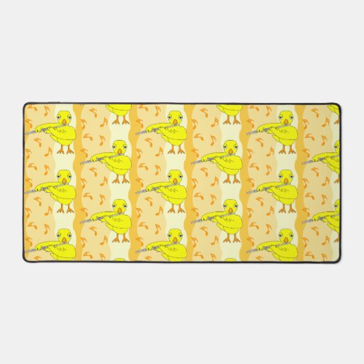 Flute Chick Pattern Bureaumat (Voorkant)