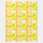 Flute Chick Pattern Fleece Deken (Voorkant)