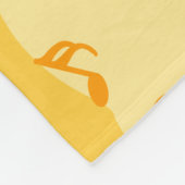 Flute Chick Pattern Fleece Deken (Hoek)