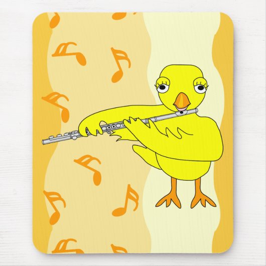 Flute Chick Pattern Muismat (Voorkant)