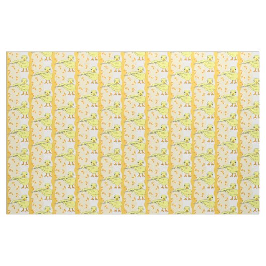 Flute Chick Pattern Stof (Yard (91,4 cm))