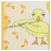 Flute Chick Pattern Stof (Close Up)