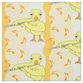 Flute Chick Pattern Stof (Swatch)
