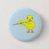 Flute Chick Ronde Button 5,7 Cm (Voorkant)