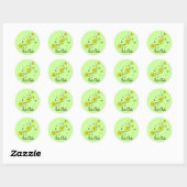 Flute Chick Ronde Sticker (Vel)