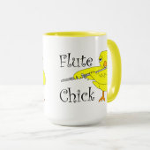 Flute Chick-tekst Mok (Voorkant rechts)