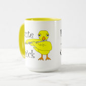 Flute Chick-tekst Mok (Voorkant links)