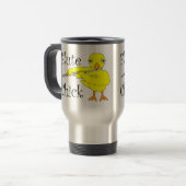 Flute Chick-tekst Reisbeker (Voorkant links)
