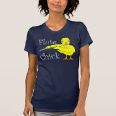 Flute Chick-tekst T-shirt (Voorkant)