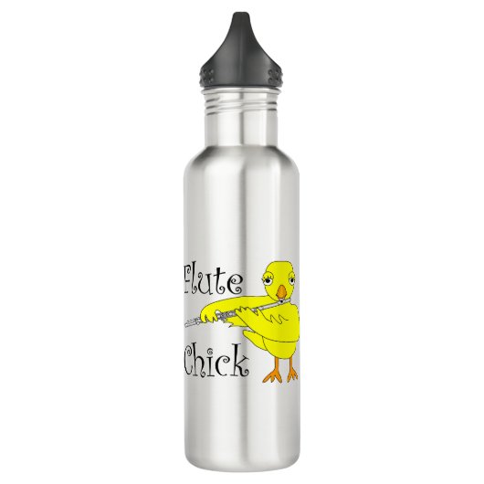 Flute Chick-tekst Waterfles (Links)